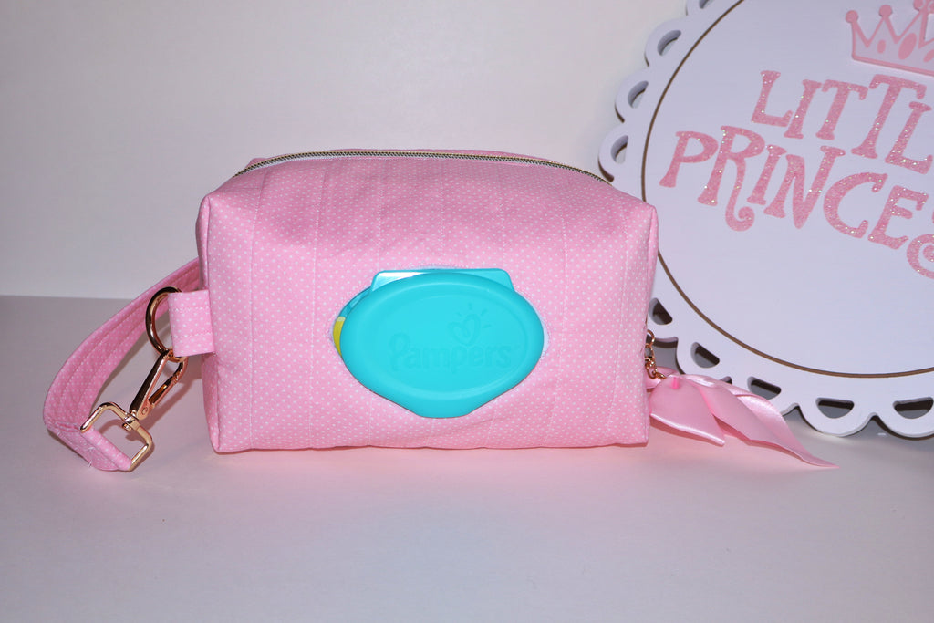 Handmade Baby Diaper and Wipe Travel Pouch