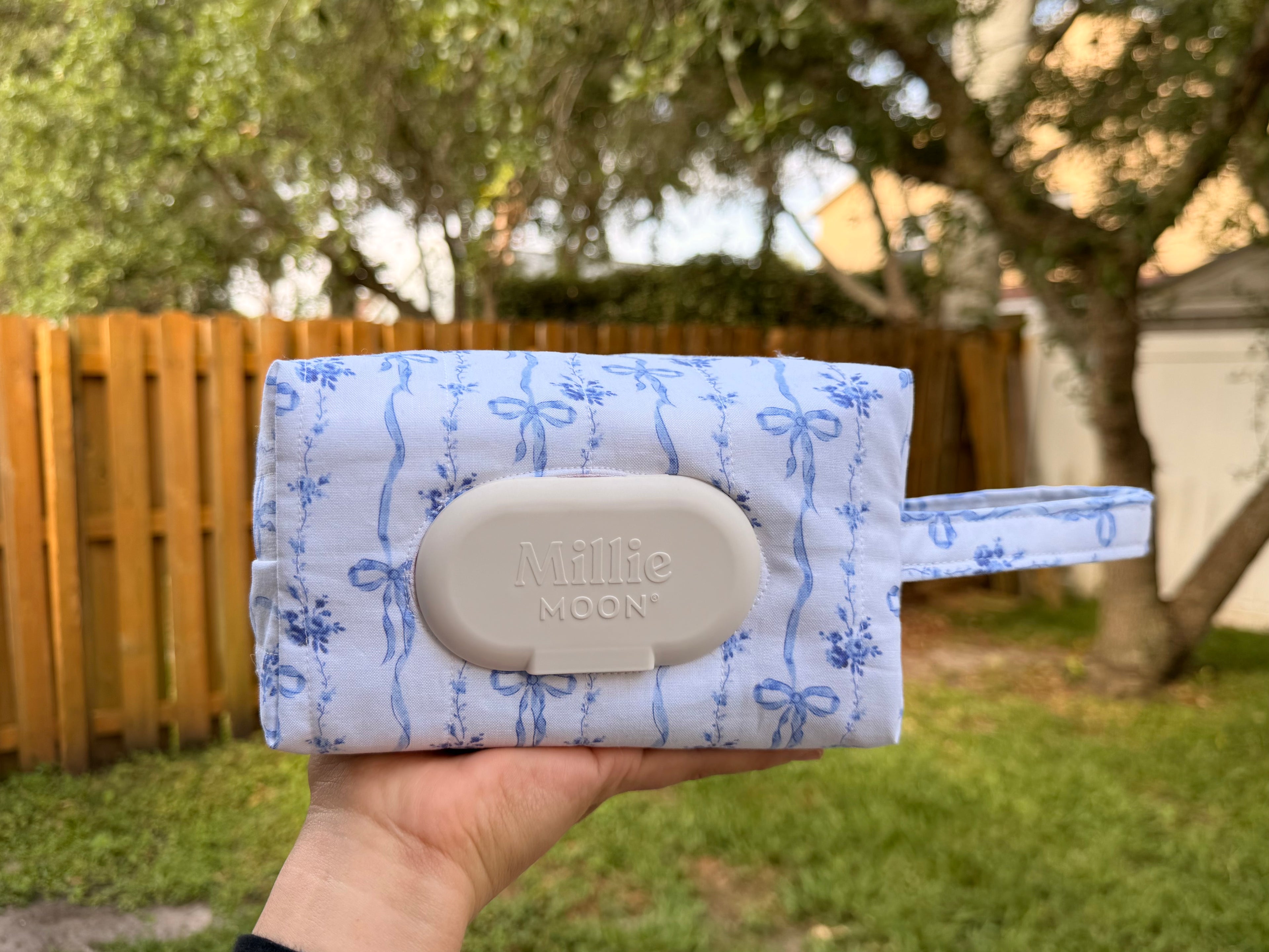 Handmade Baby Diaper and Wipe Travel Pouch